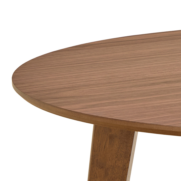 Roxby Round Dining Table in Walnut 105x76cm