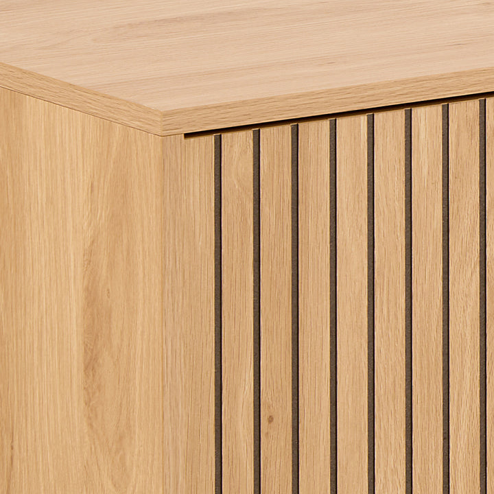 Jaipur TV Unit With 3 Doors 176cm Wide in Oak