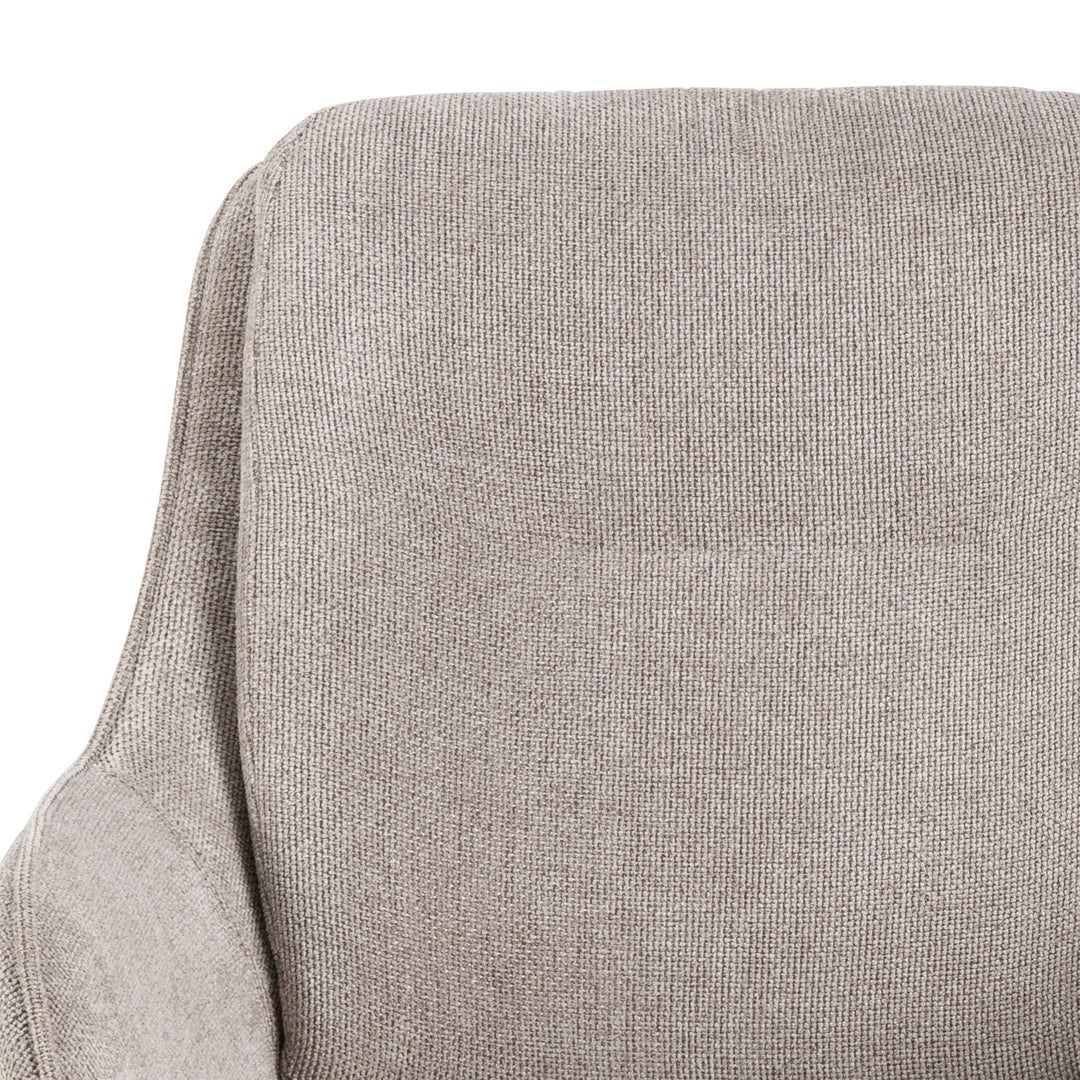 Carrie Swivel Dining Chair in Sand Set of 2 - TidySpaces