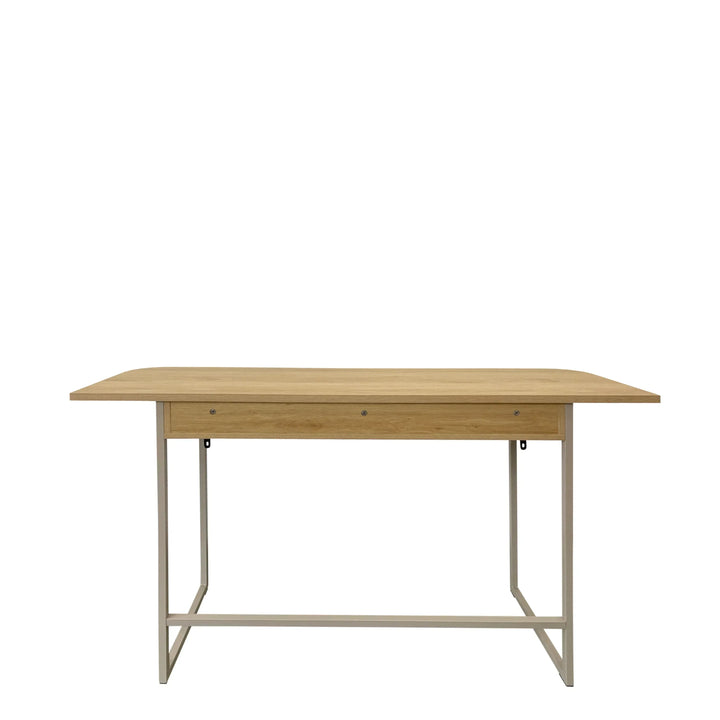 Darlington Console Table With 2 Open Shelves and Oak Top - TidySpaces