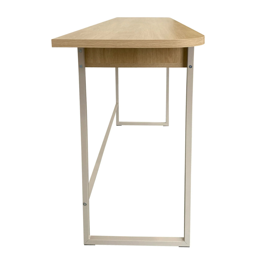 Darlington Console Table With 2 Open Shelves and Oak Top - TidySpaces