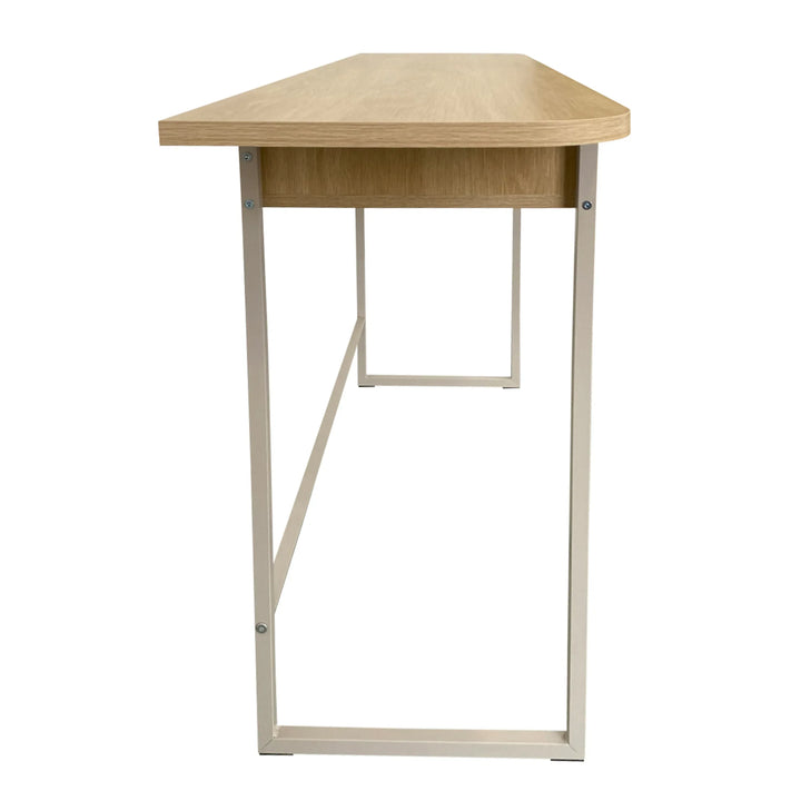 Darlington Console Table With 2 Open Shelves and Oak Top - TidySpaces