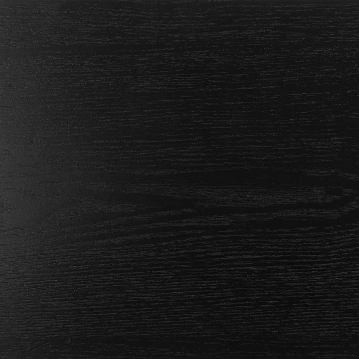 Darlington Console Table With Open Shelf and Oak Top in Black