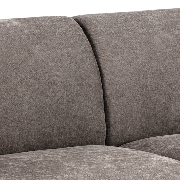 Westham 3+3-Seater Sofa in Fay Fabric Dusty Brown 21 Fabric, Base in Matt Oak