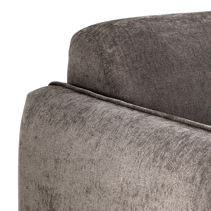 Westham 3+3-Seater Sofa in Fay Fabric Dusty Brown 21 Fabric, Base in Matt Oak