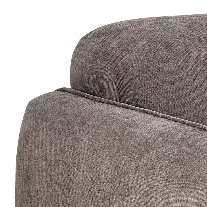 Westham 2+3-Seater Sofa in Fay Fabric Dusty Brown 21 Fabric, Base in Matt Oak