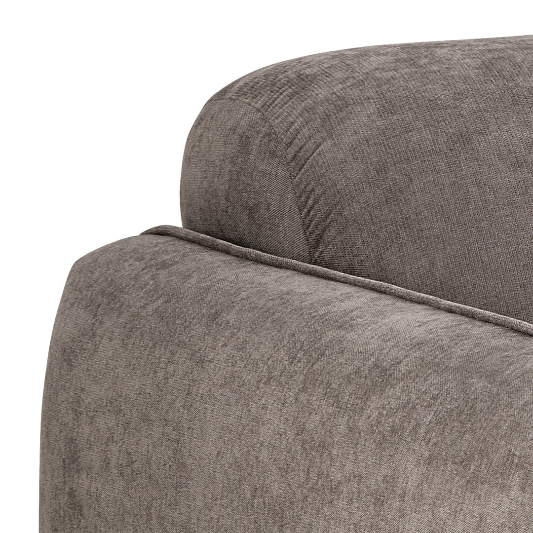 Westham 2+2-Seater Sofa in Fay Fabric Dusty Brown 21 Fabric, Base in Matt Oak