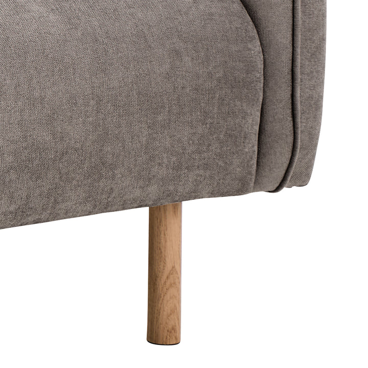 Westham 2+3-Seater Sofa in Fay Fabric Dusty Brown 21 Fabric, Base in Matt Oak
