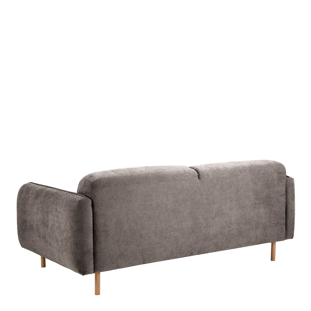 Westham 2+2-Seater Sofa in Fay Fabric Dusty Brown 21 Fabric, Base in Matt Oak