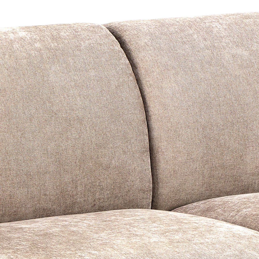 Westham 3-Seater Sofa in Fay Beige 05 Fabric, Base in Matt Oak