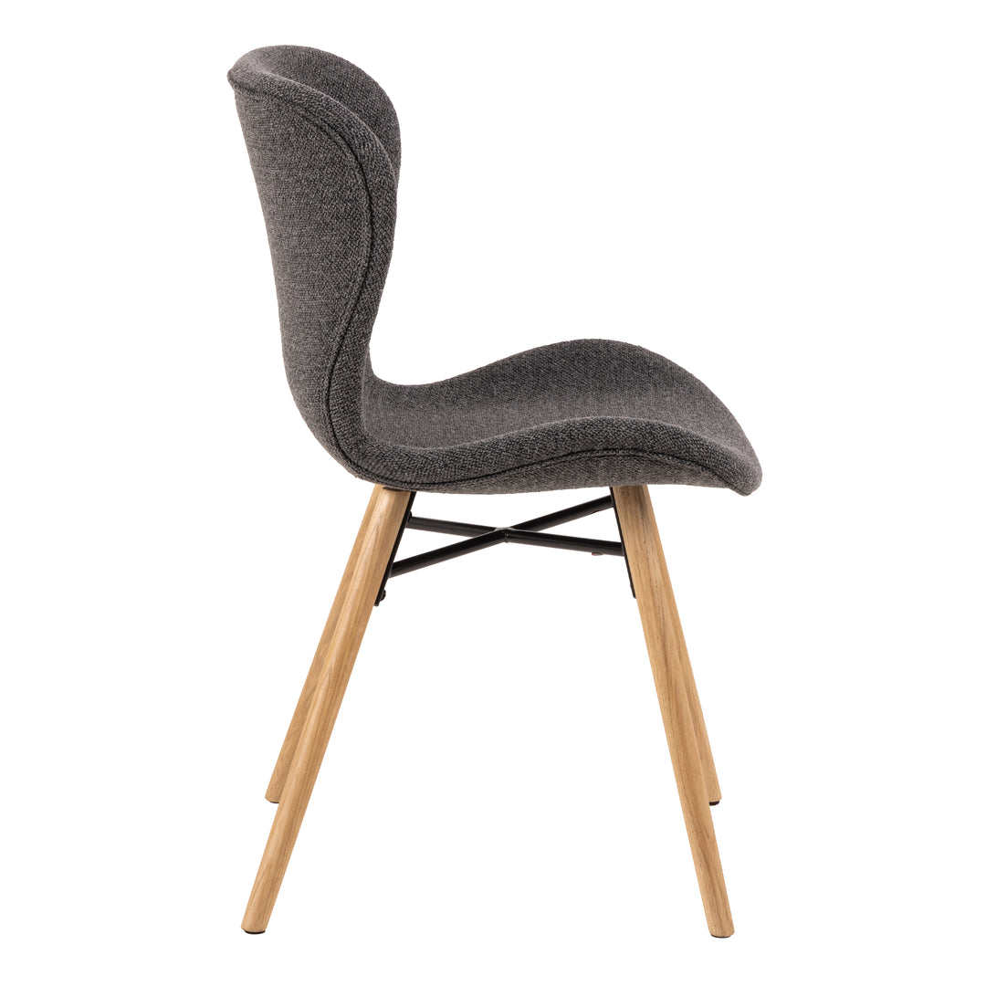 Corby Round Dining Table with White Polished Marble Top &amp; Gold Base inc 4 Batilda Dining Chairs in Grey/Oak Legs