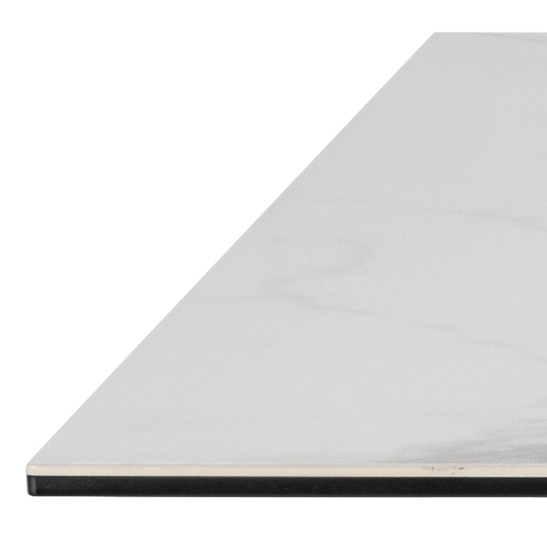Heaven Dining Table in Ceramic White 160x75.5cm