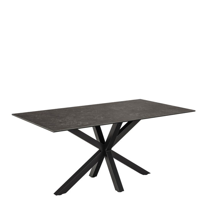 Heaven Dining Table in Ceramic  Black Top 160x75.5cm