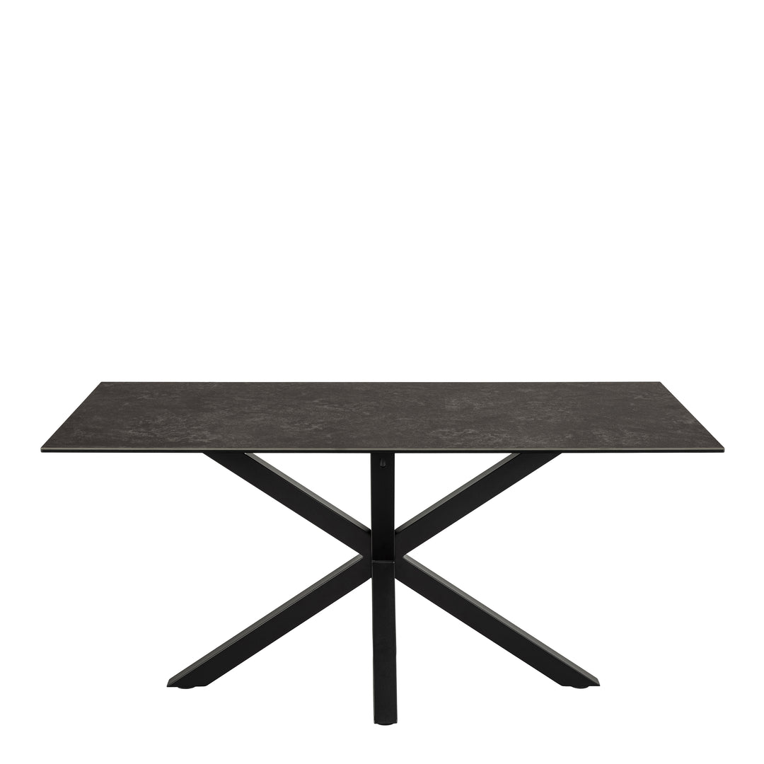 Heaven Dining Table in Ceramic  Black Top 160x75.5cm
