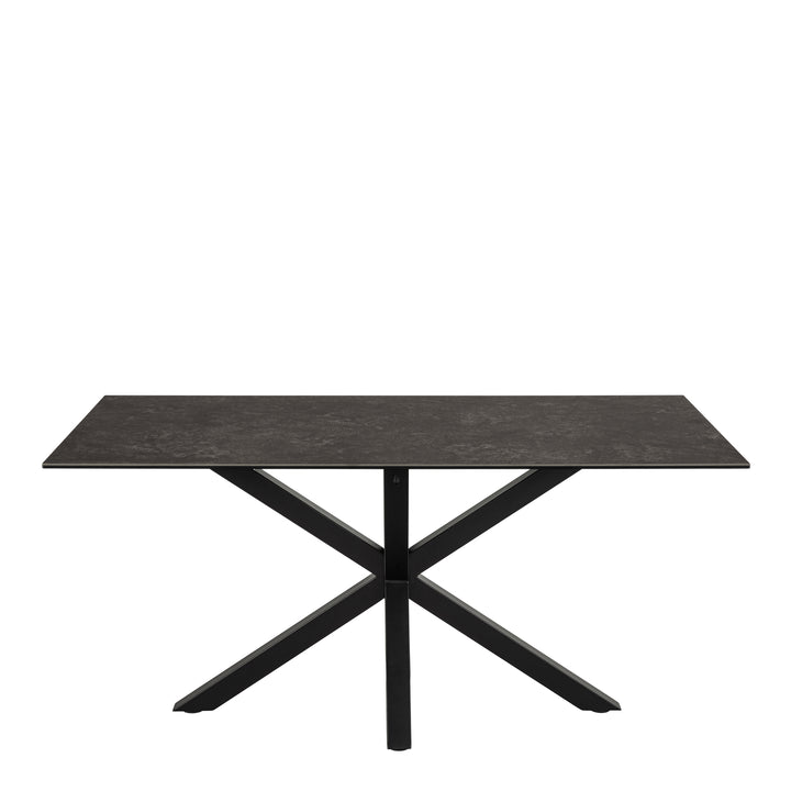 Heaven Dining Table in Ceramic  Black Top 160x75.5cm