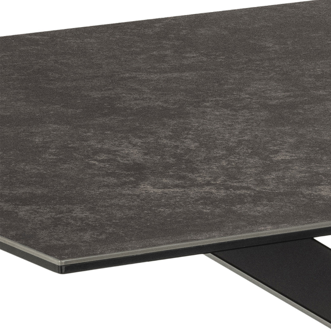 Heaven Dining Table in Ceramic  Black Top 160x75.5cm