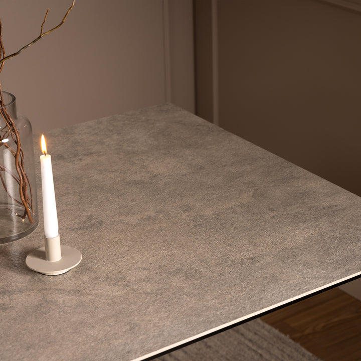 Heaven Dining Table in Ceramic Grey 160x75.5cm
