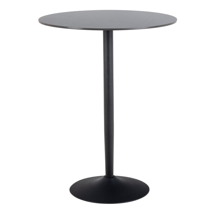 Malta Ceramic Round Bar Table in Matt Black