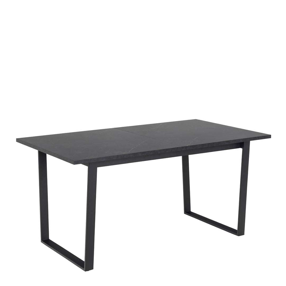 Amble Dining Table with Black Marble Effect - TidySpaces