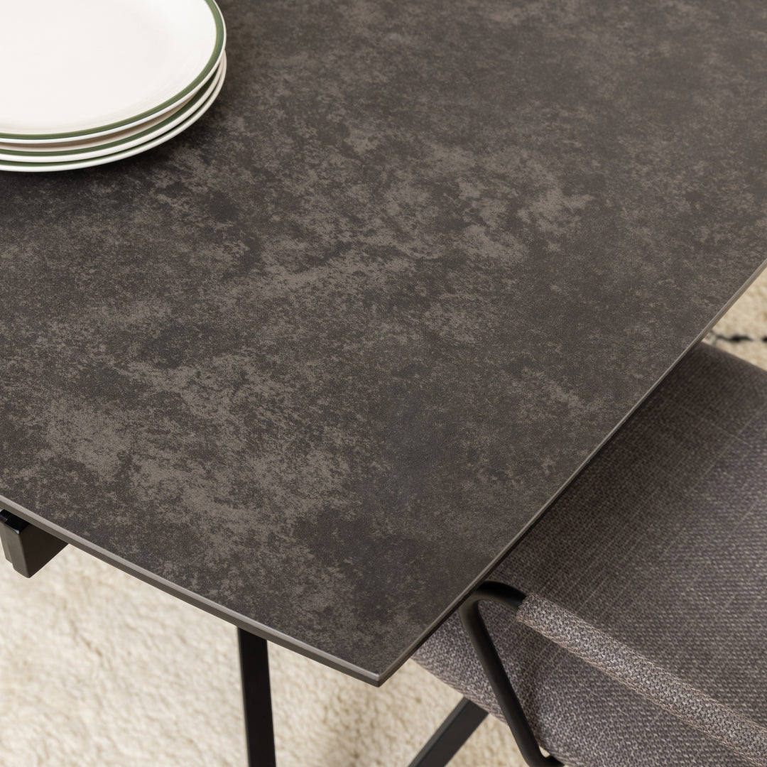 Blackburn Black Ceramic Dining Table - TidySpaces