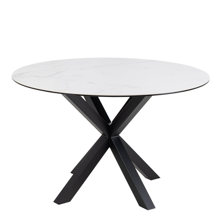 Heaven Dining Table with Ceramic White Top