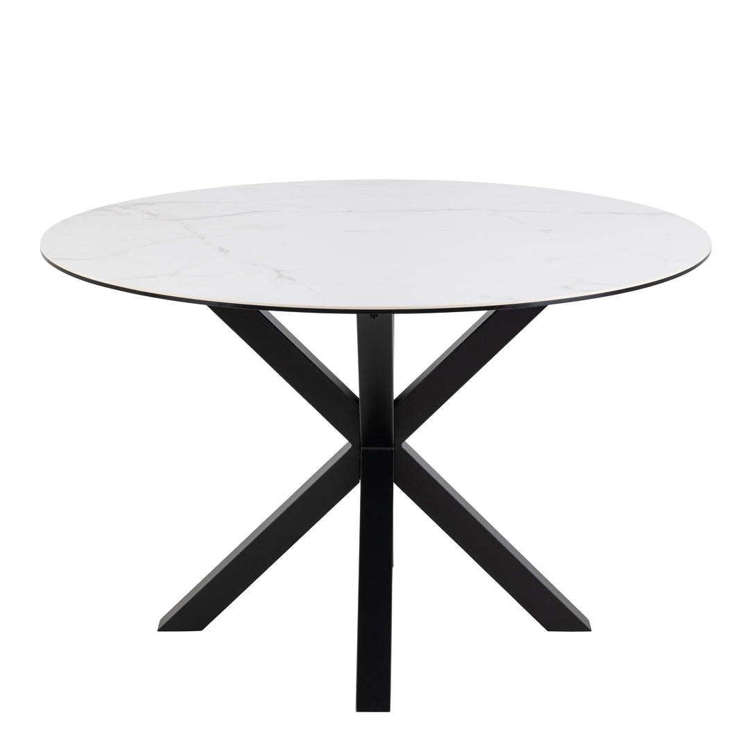 Heaven Dining Table with Ceramic White Top