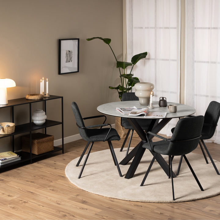 Heaven Dining Table with Ceramic Grey Top