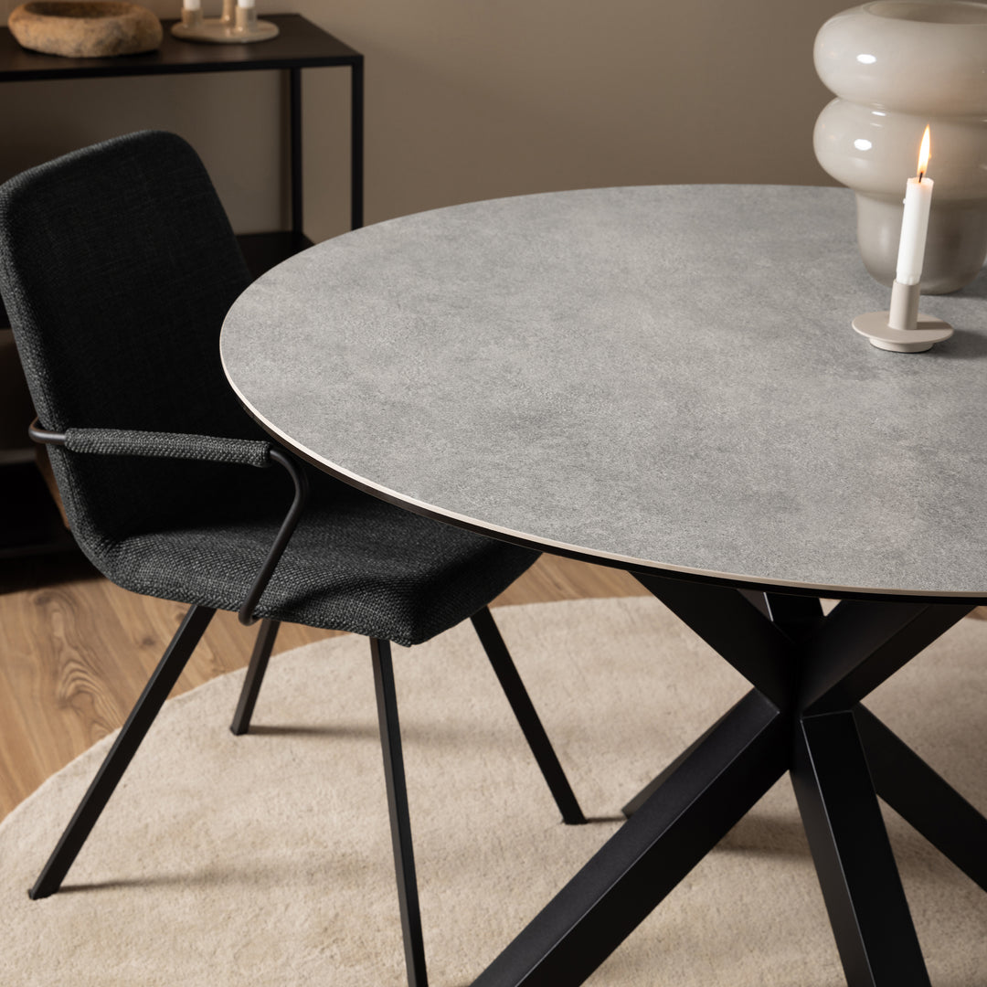 Heaven Dining Table with Ceramic Grey Top