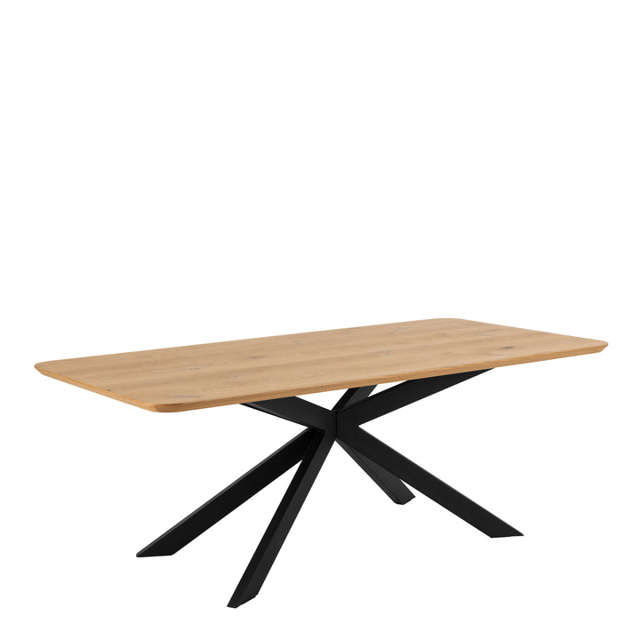 Irwine Dining Table in Matt Oak 200x75cm