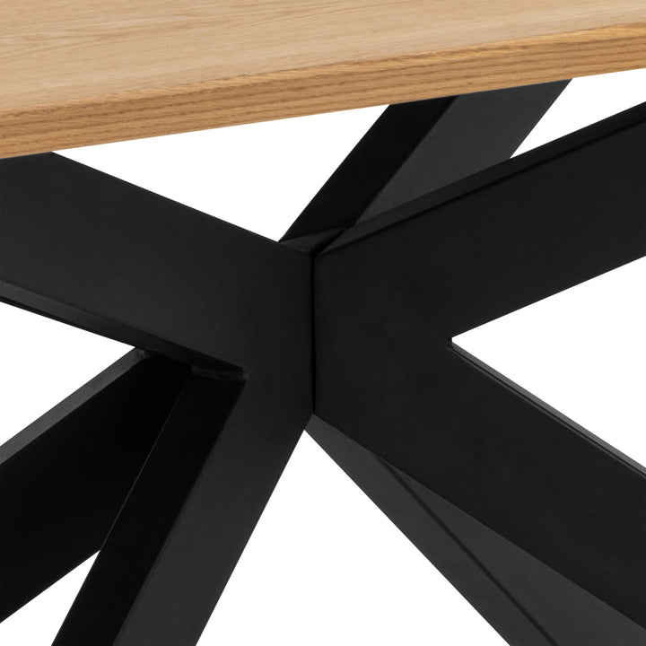 Irwine Dining Table in Matt Oak 200x75cm