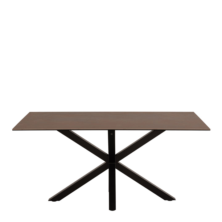 Heaven Dining Table in Ceramic Rusty Brown 160x75.5cm