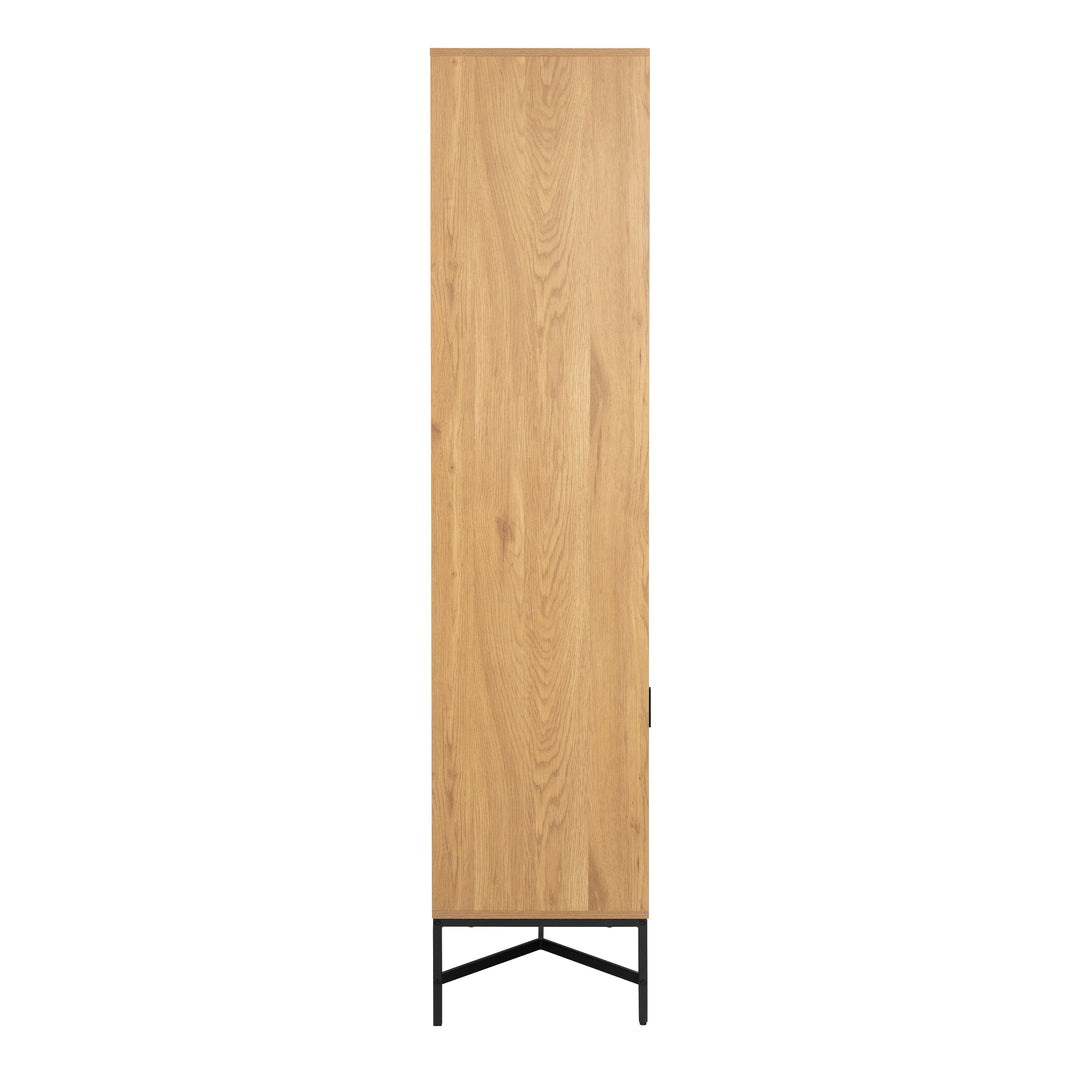 Jaipur Display Cabinet With 4 doors and 6 Shelves in Wild Oak