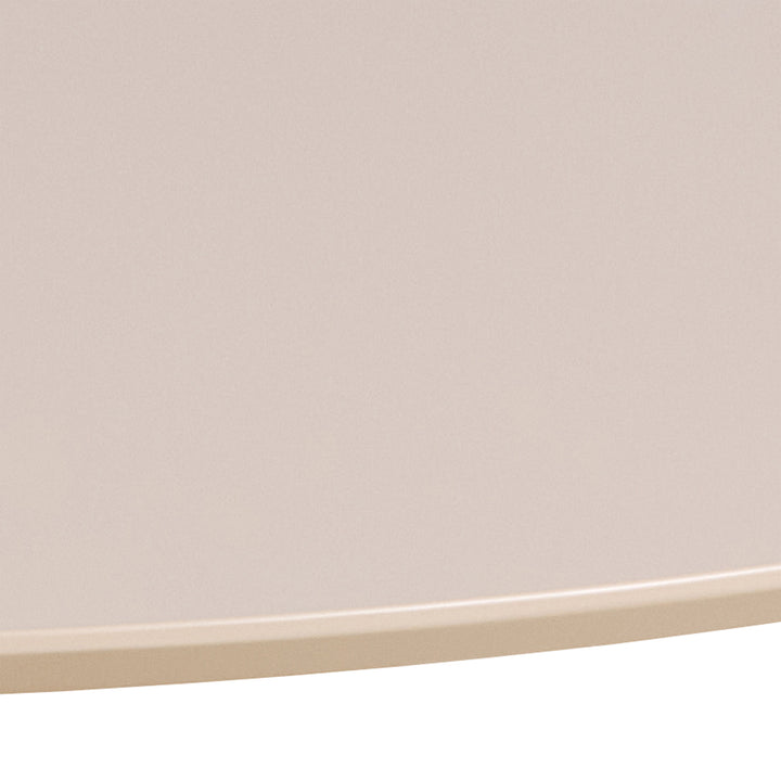 Ibiza Round Dining Table with Beige Top and Matt Beige Base 110x74cm