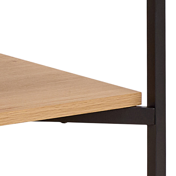 Jaipur Cabinet 2 Doors 3 Shelves With Oak Lamella Front