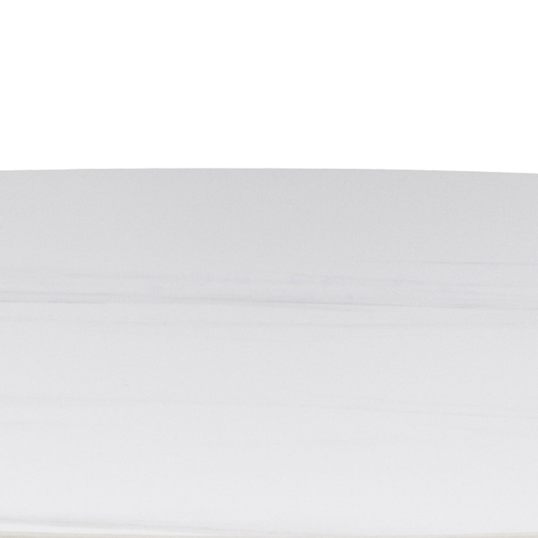 Malta Round Bar Table in Ceramic White