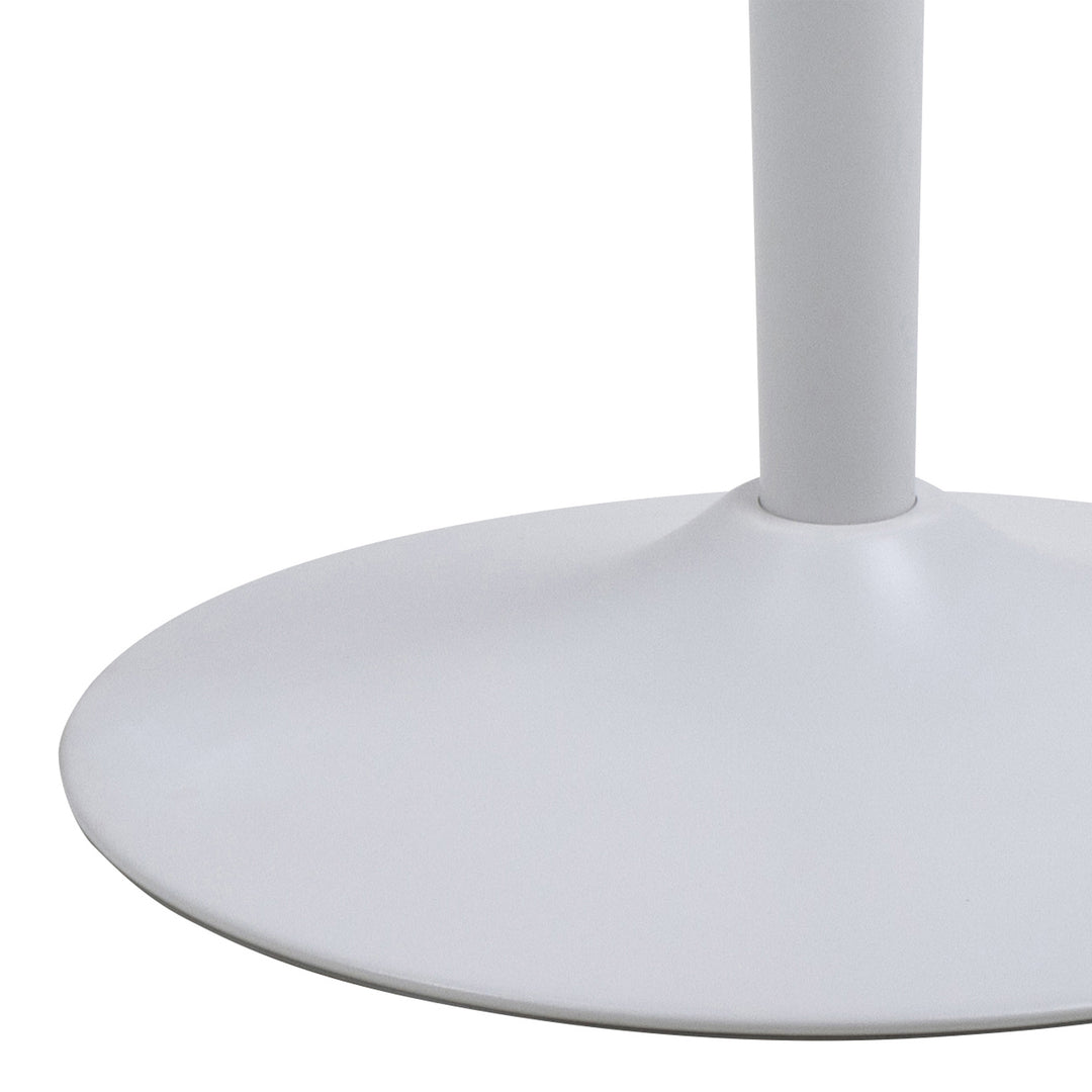 Malta Round Bar Table in Ceramic White
