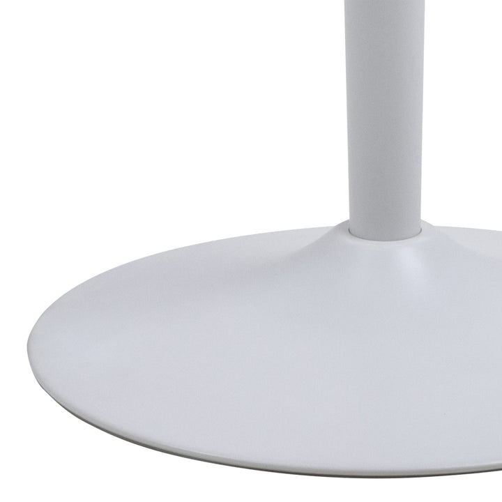 Malta Round Bar Table in Ceramic White