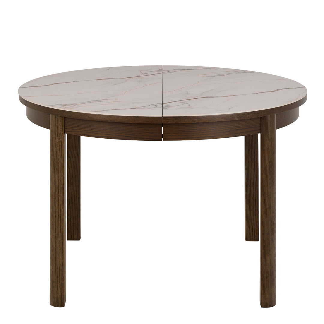 Southampton Round Extendable Dining Table in Cream Ceramic 220cm