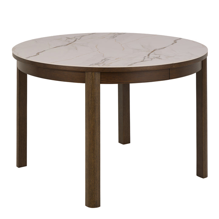 Southampton Round Extendable Dining Table in Cream Ceramic 220cm
