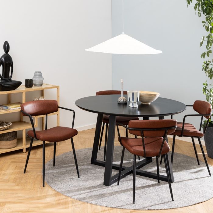 Malika Dining Table in Black - TidySpaces