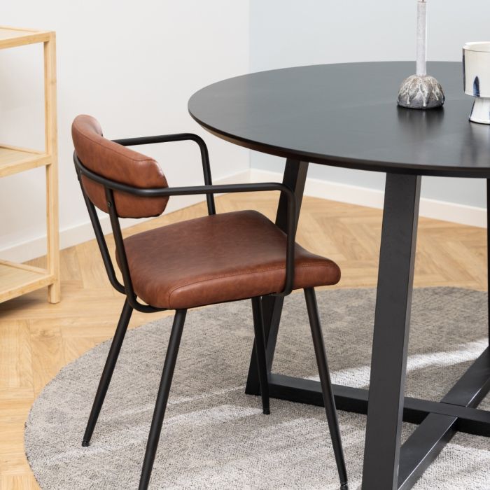 Malika Dining Table in Black - TidySpaces