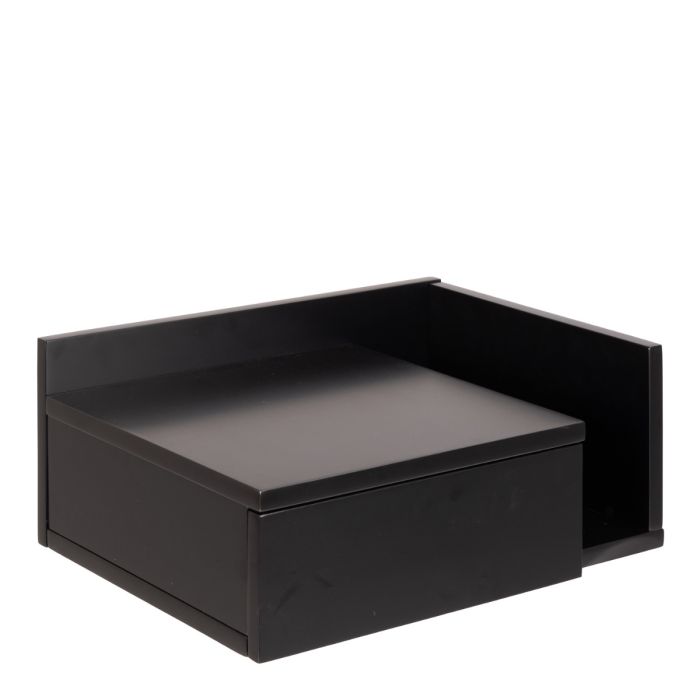 Ashlan Bedside Table in Black - TidySpaces