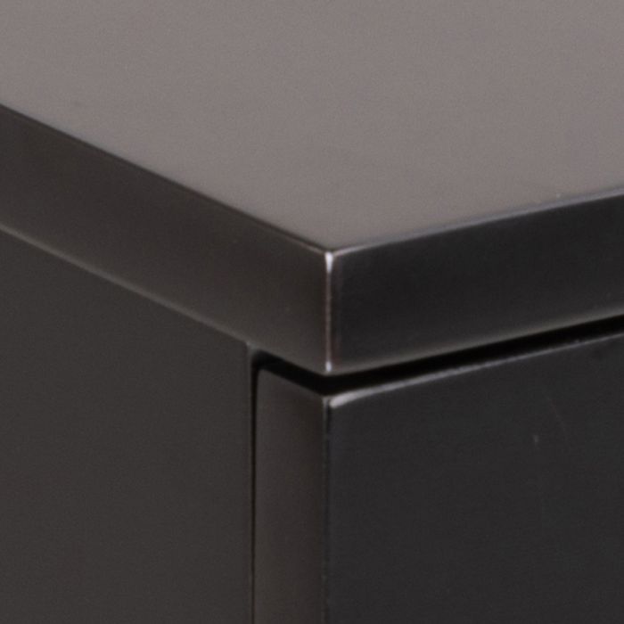 Ashlan Bedside Table in Black - TidySpaces