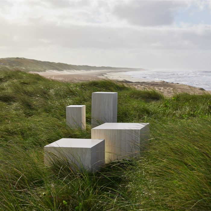 Dice Coffee Table Set in Light Oak - TidySpaces