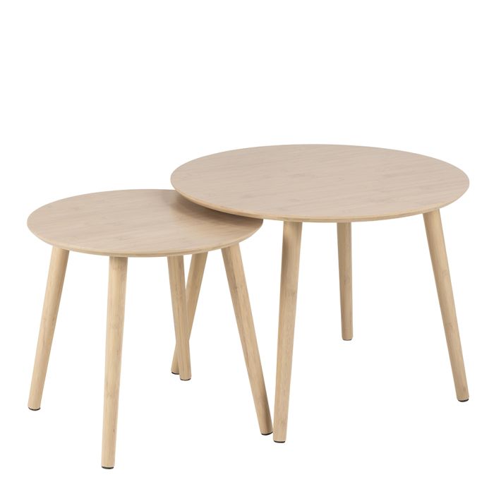 Roslin Coffee Table Set in Bamboo - TidySpaces