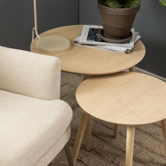 Roslin Coffee Table Set in Bamboo - TidySpaces