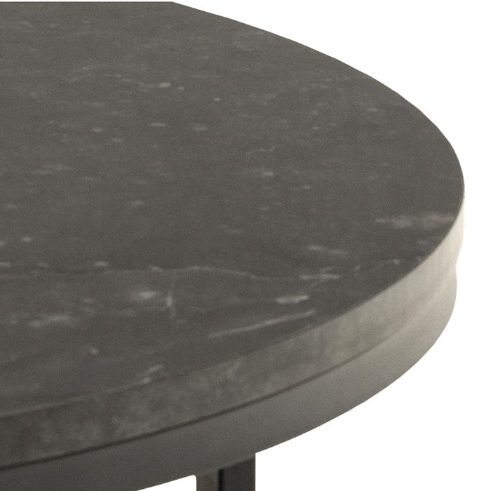 Spiro Coffee Table With Black Marble Top - TidySpaces