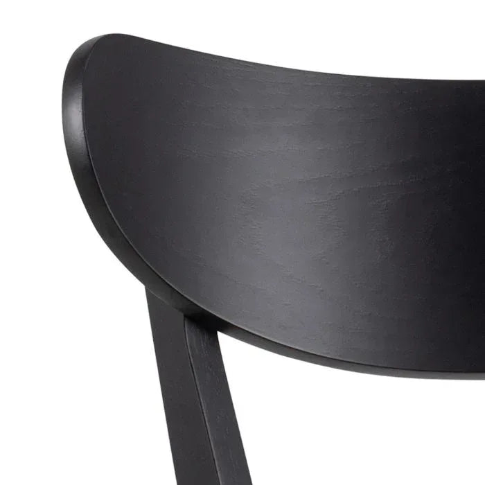 Roxby Bar Table in Black &amp; Oak Included 4 Roxby Bar Stool in Black - TidySpaces