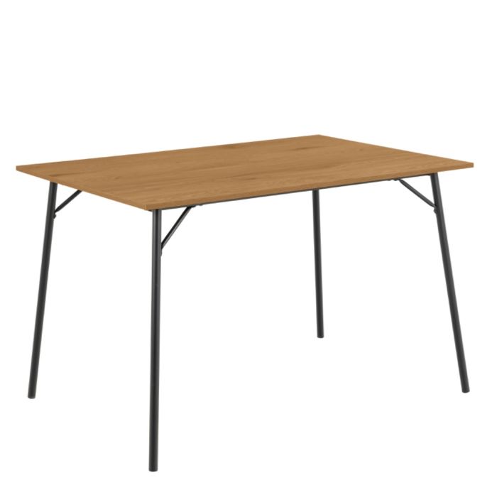 Peru Dining Table in Black and Oak - TidySpaces