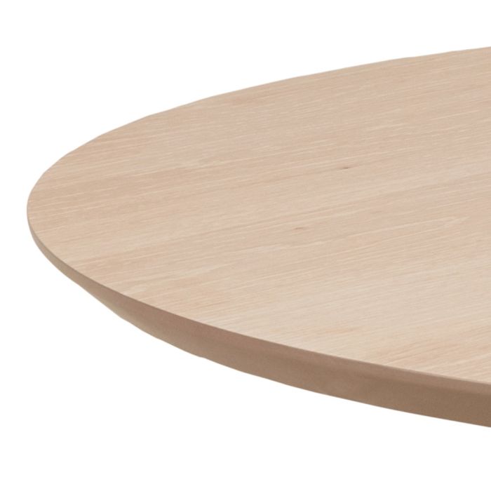 Townsville Round Dining Table in White and Oak - TidySpaces